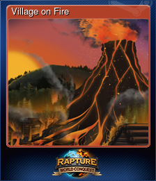 Series 1 - Card 3 of 6 - Village on Fire