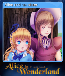 Series 1 - Card 6 of 6 - Alice and her sister