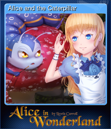 Series 1 - Card 2 of 6 - Alice and the Caterpillar