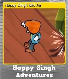 Series 1 - Card 2 of 6 - Happy Singh Mid Air