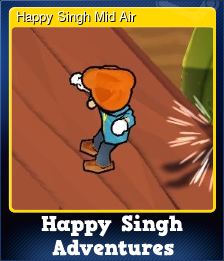 Series 1 - Card 2 of 6 - Happy Singh Mid Air