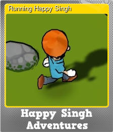 Series 1 - Card 1 of 6 - Running Happy Singh