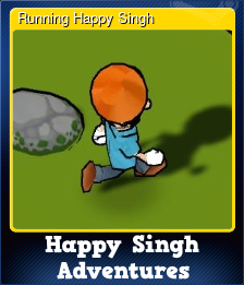 Series 1 - Card 1 of 6 - Running Happy Singh