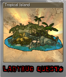 Series 1 - Card 4 of 5 - Tropical Island