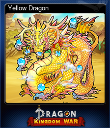 Series 1 - Card 12 of 14 - Yellow Dragon