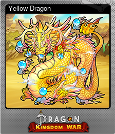 Series 1 - Card 12 of 14 - Yellow Dragon