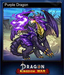 Series 1 - Card 5 of 14 - Purple Dragon