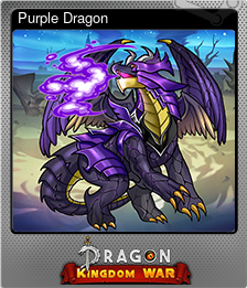 Series 1 - Card 5 of 14 - Purple Dragon