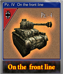 Series 1 - Card 4 of 5 - Pz. IV  On the front line