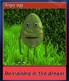 Series 1 - Card 4 of 5 - Angry egg