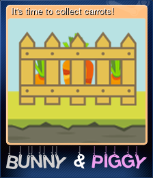 Series 1 - Card 1 of 6 - It's time to collect carrots!