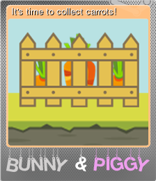 Series 1 - Card 1 of 6 - It's time to collect carrots!