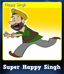 Series 1 - Card 2 of 5 - Happy Singh