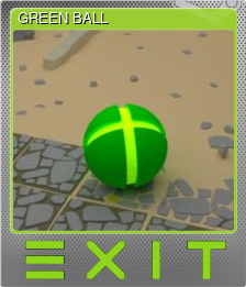 Series 1 - Card 2 of 7 - GREEN BALL