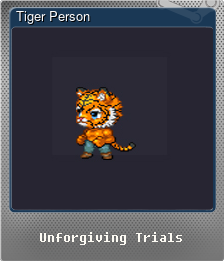 Series 1 - Card 2 of 8 - Tiger Person