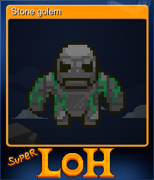 Series 1 - Card 3 of 5 - Stone golem