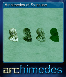 Series 1 - Card 3 of 5 - Archimedes of Syracuse