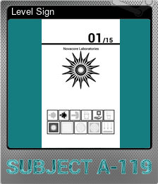 Series 1 - Card 4 of 5 - Level Sign