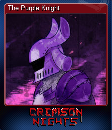 Series 1 - Card 5 of 6 - The Purple Knight