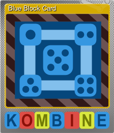 Series 1 - Card 4 of 5 - Blue Block Card