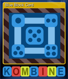 Series 1 - Card 4 of 5 - Blue Block Card