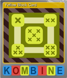 Series 1 - Card 3 of 5 - Yellow Block Card