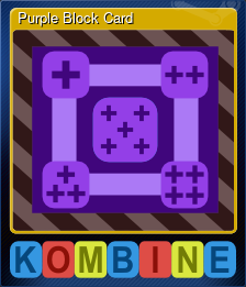 Series 1 - Card 2 of 5 - Purple Block Card