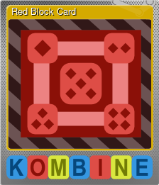 Series 1 - Card 1 of 5 - Red Block Card