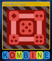 Series 1 - Card 1 of 5 - Red Block Card