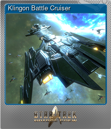 Series 1 - Card 2 of 7 - Klingon Battle Cruiser