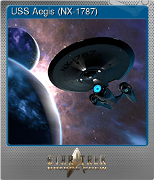 Series 1 - Card 1 of 7 - USS Aegis (NX-1787)