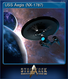 Series 1 - Card 1 of 7 - USS Aegis (NX-1787)