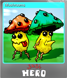 Series 1 - Card 4 of 5 - Mushrooms