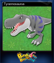 Series 1 - Card 1 of 6 - Tyrannosaurus