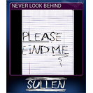 NEVER LOOK BEHIND