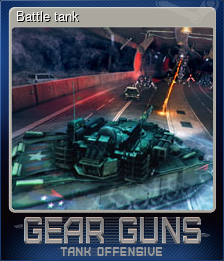 Series 1 - Card 4 of 12 - Battle tank