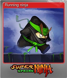 Series 1 - Card 2 of 5 - Running ninja