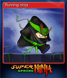 Series 1 - Card 2 of 5 - Running ninja