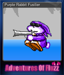 Series 1 - Card 1 of 5 - Purple Rabbit Fusilier