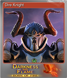 Series 1 - Card 4 of 6 - Dire Knight