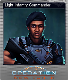 Series 1 - Card 2 of 6 - Light Infantry Commander