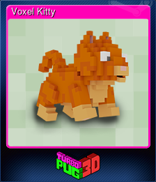 Series 1 - Card 2 of 5 - Voxel Kitty