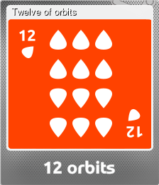 Series 1 - Card 4 of 5 - Twelve of orbits