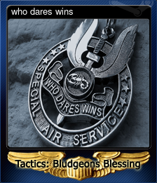 Series 1 - Card 5 of 5 - who dares wins
