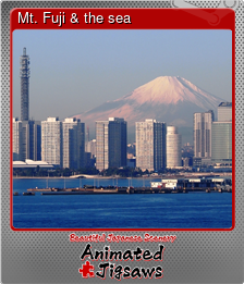Series 1 - Card 7 of 9 - Mt. Fuji & the sea