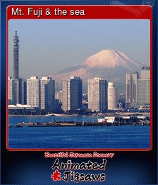 Series 1 - Card 7 of 9 - Mt. Fuji & the sea