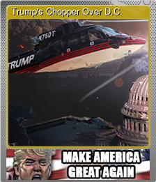 Series 1 - Card 1 of 5 - Trump's Chopper Over D.C.
