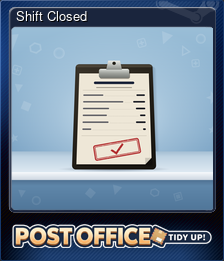 Series 1 - Card 2 of 6 - Shift Closed