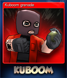 Series 1 - Card 5 of 6 - Kuboom grenade