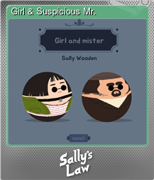 Series 1 - Card 6 of 8 - Girl & Suspicious Mr.